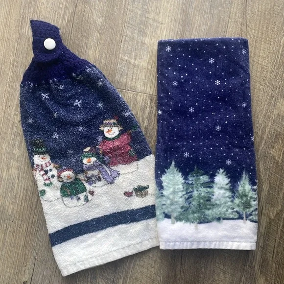 🎄•| vintage holiday kitchen towels - Picture 2 of 8
